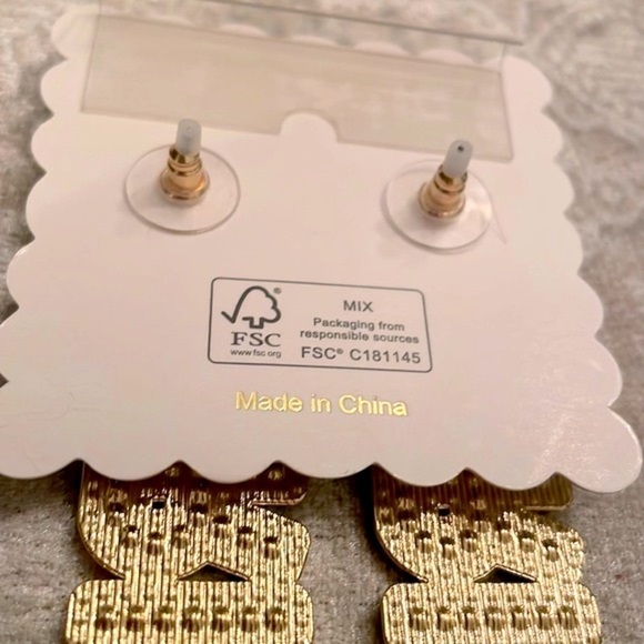 Brand New Piper K Bride Rhinestone Cultured Pearl Drop Earrings Wedding Shower - Picture 9 of 12